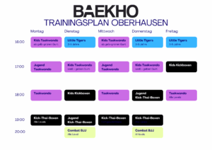 Trainingsplan Oberhausen